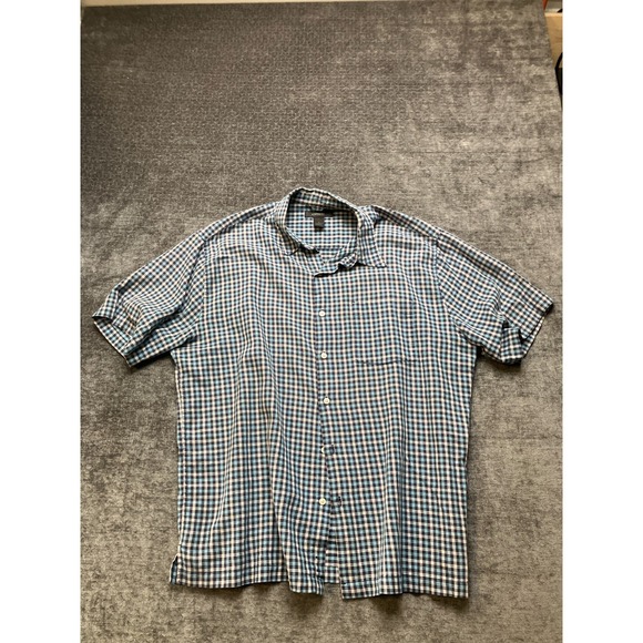 Express Other - Express Casual Shirt Mens XL Multicolor Plaid Regular Fit Short Sleeve Button Up